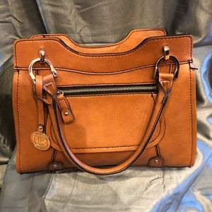 Camel London Fog handbag